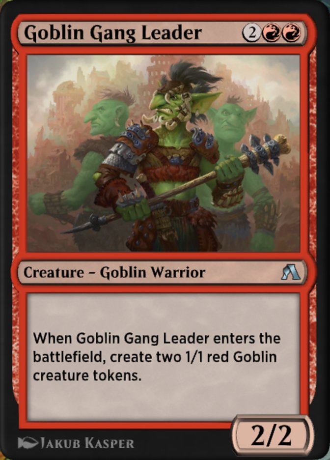 Goblin Gang Leader XANA-40 Arena New Player Experience Extras Magic card