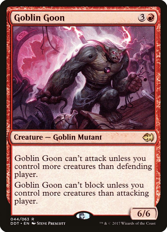 Goblin Goon DDT-44 Duel Decks: Merfolk vs. Goblins Magic card