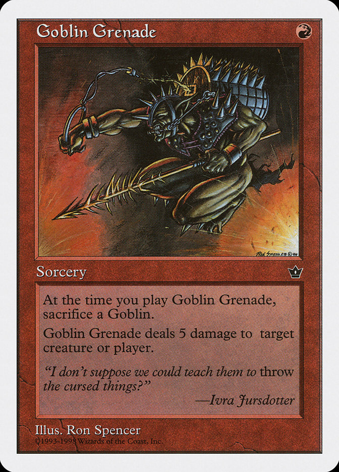 Goblin Grenade ATH-32 Anthologies Magic card
