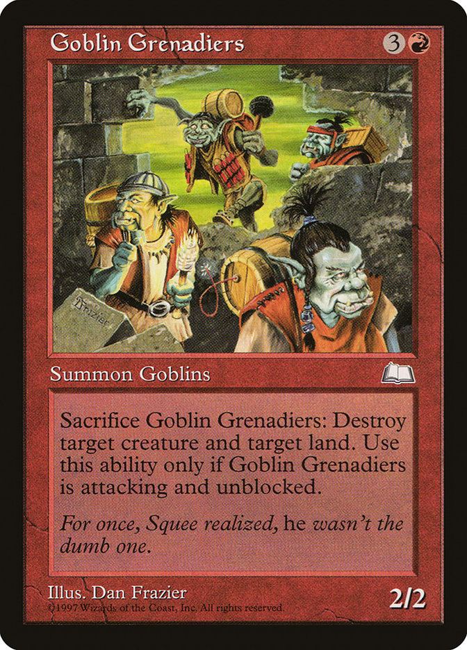 Goblin Grenadiers WTH-104 Weatherlight Magic card