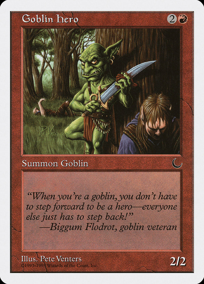 Goblin Hero ATH-33 Anthologies Magic card