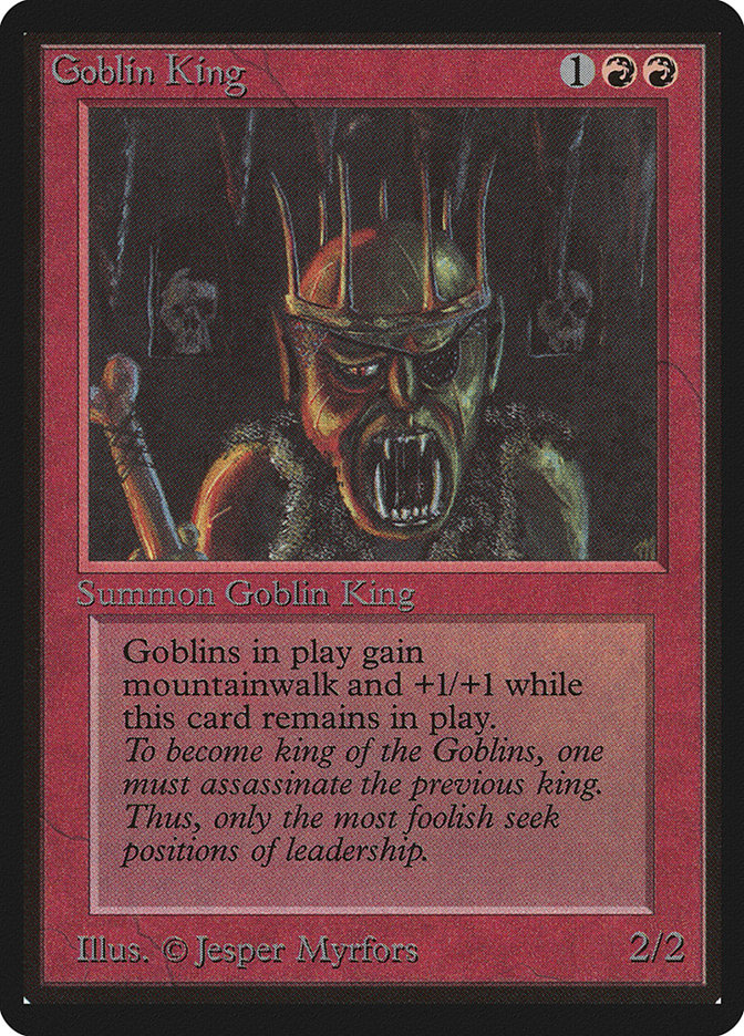 Goblin King LEB-155 Limited Edition Beta Magic card