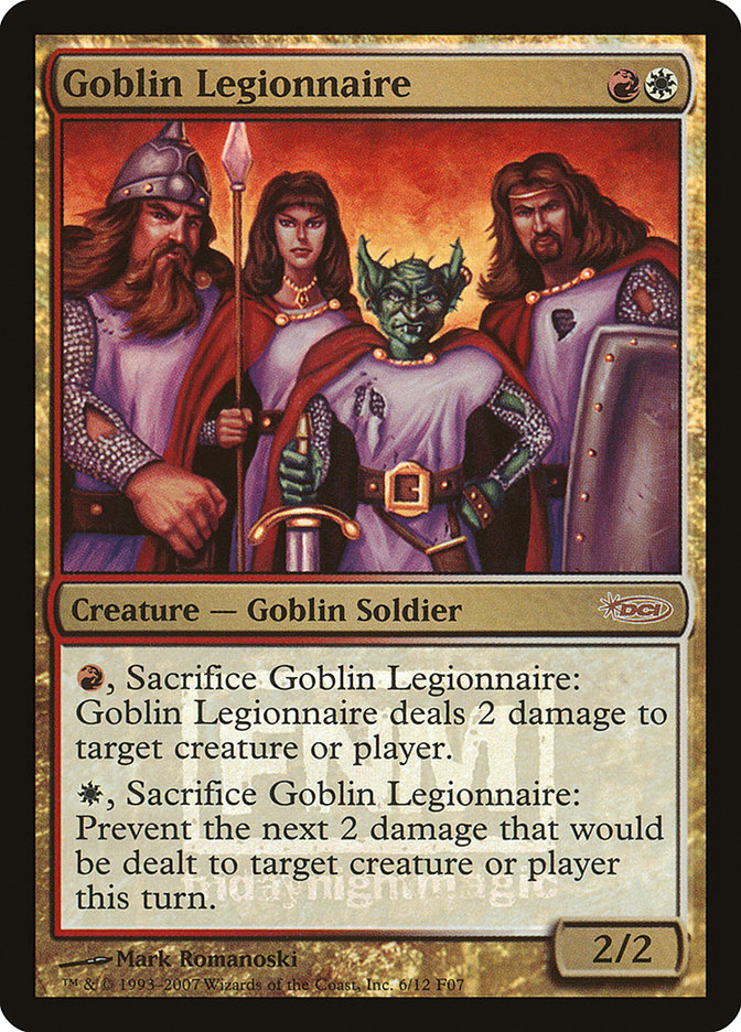 Goblin Legionnaire F07-6 Friday Night Magic 2007 Magic card
