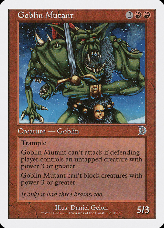 Goblin Mutant DKM-12 Deckmasters Magic card