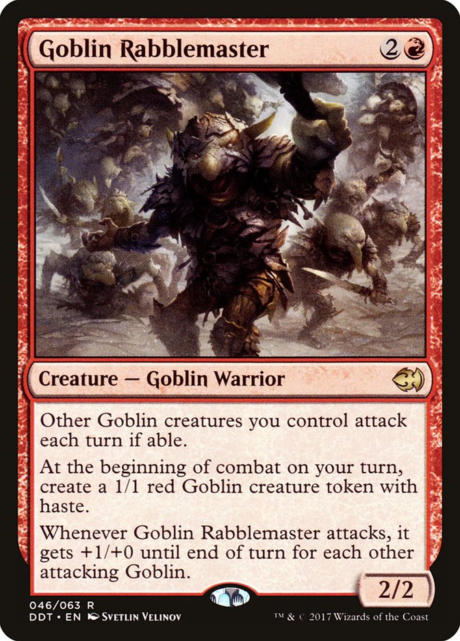 Goblin Rabblemaster DDT-46 Duel Decks: Merfolk vs. Goblins Magic card