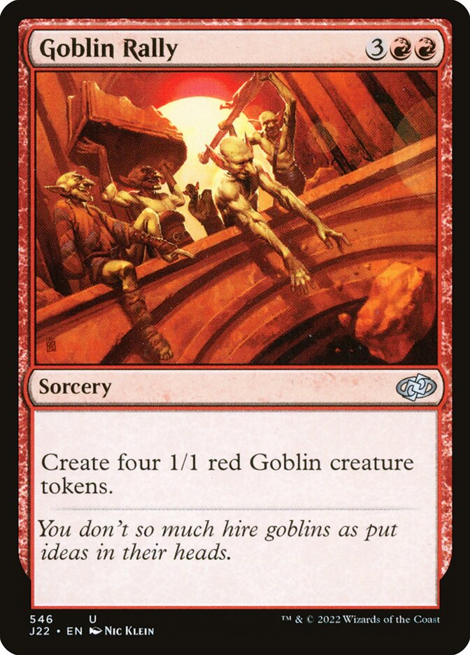 Goblin Rally J22-546 Jumpstart 2022 Magic card
