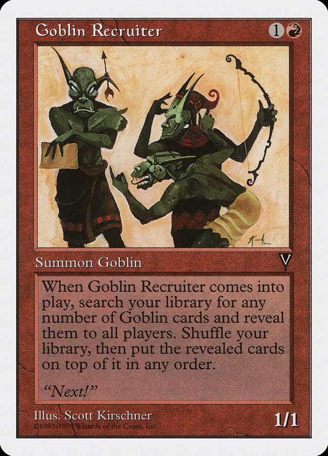 Goblin Recruiter ATH-38 Anthologies Magic card
