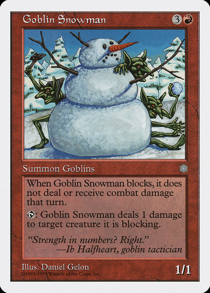 Goblin Snowman ATH-39 Anthologies Magic card