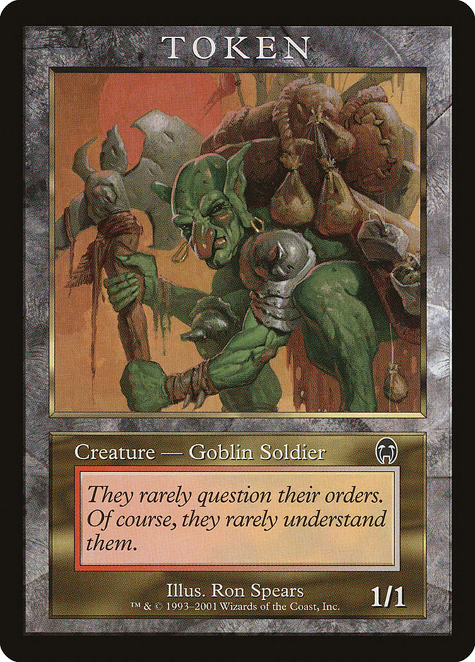 Goblin Soldier MPR-6 Magic Player Rewards 2001 Magic card