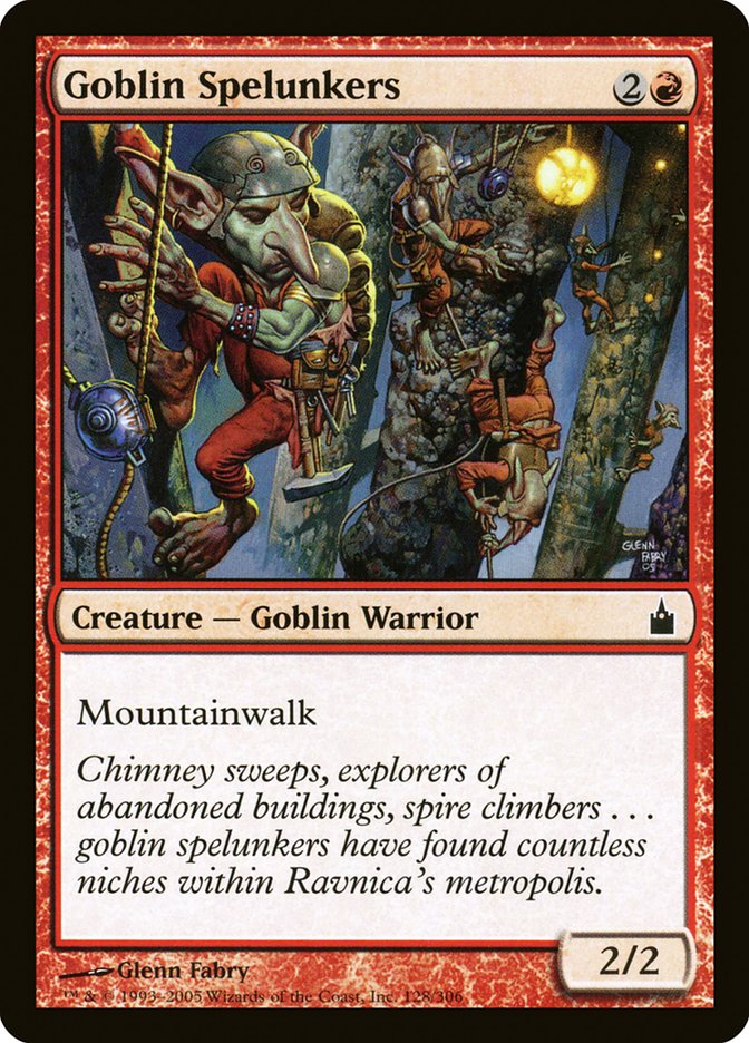 Goblin Spelunkers RAV-128 Ravnica: City of Guilds Magic card