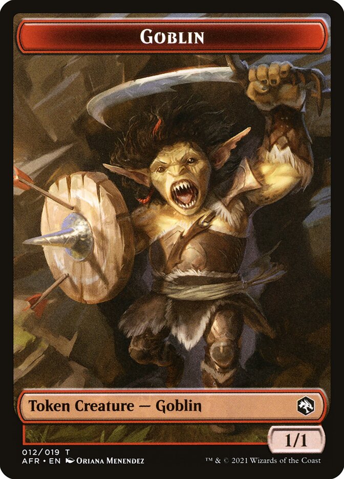 Goblin TAFR-12 Adventures in the Forgotten Realms Tokens Magic card