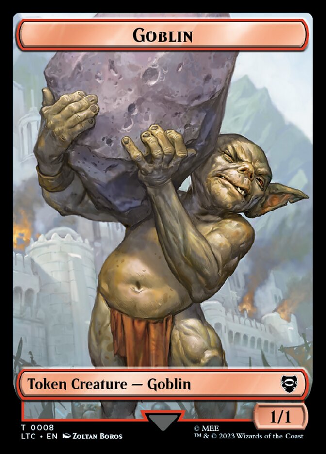 Goblin TLTC-8 Tales of Middle-earth Commander Tokens Magic card