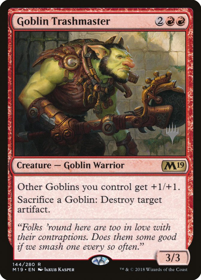 Goblin Trashmaster PM19-144P Core Set 2019 Promos Magic card