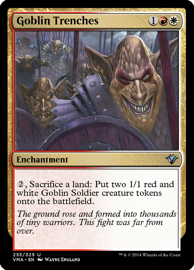 Goblin Trenches VMA-253 Vintage Masters Magic card
