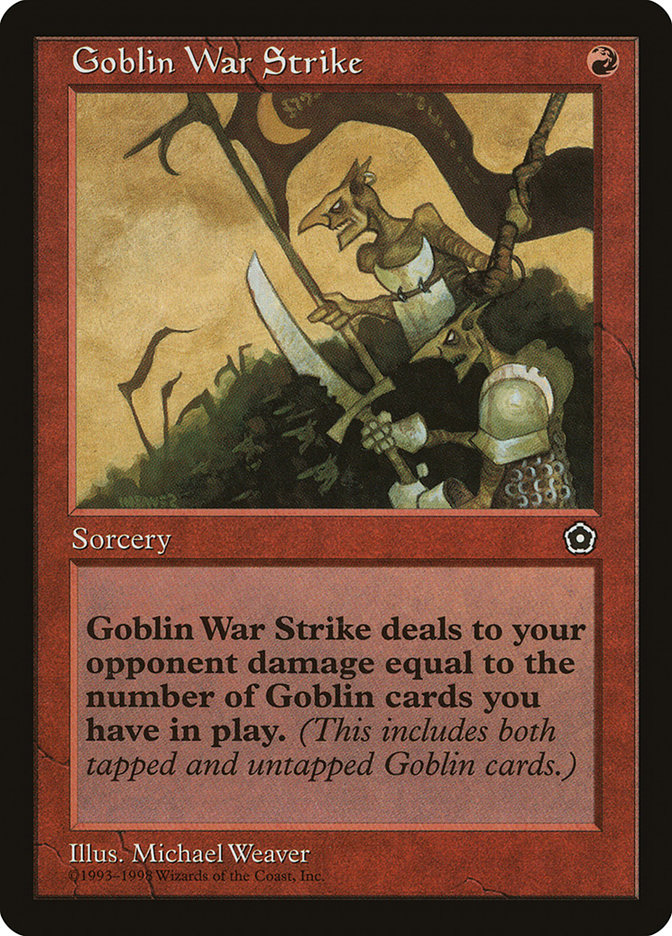 Goblin War Strike P02-105 Portal Second Age Magic card