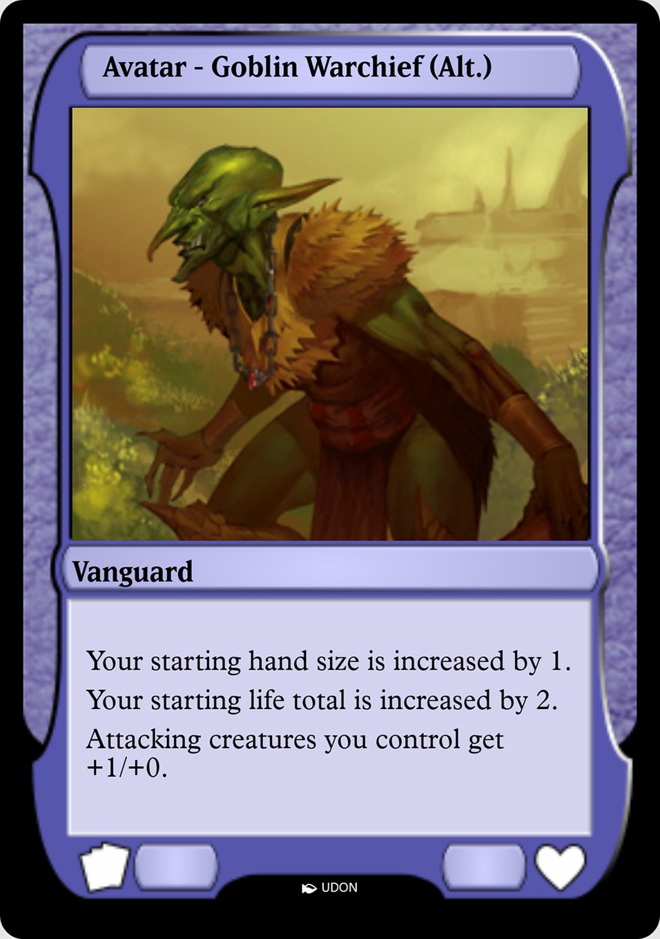 Goblin Warchief Avatar PMOA-5 Magic Online Avatars Magic card