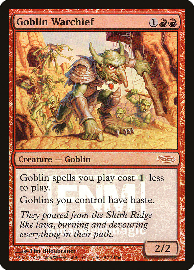 Goblin Warchief F06-5 Friday Night Magic 2006 Magic card