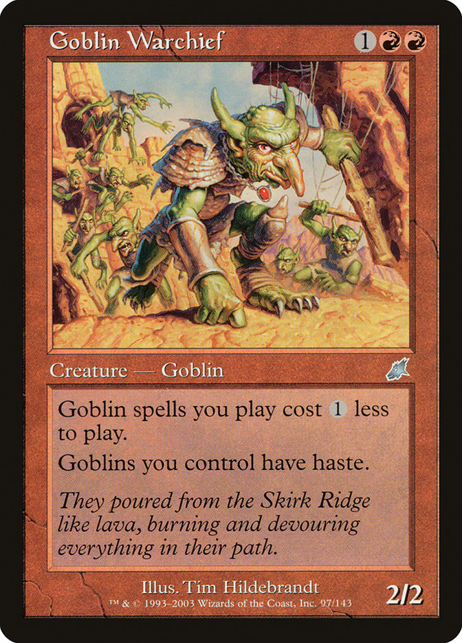 Goblin Warchief SCG-97 Scourge Magic card