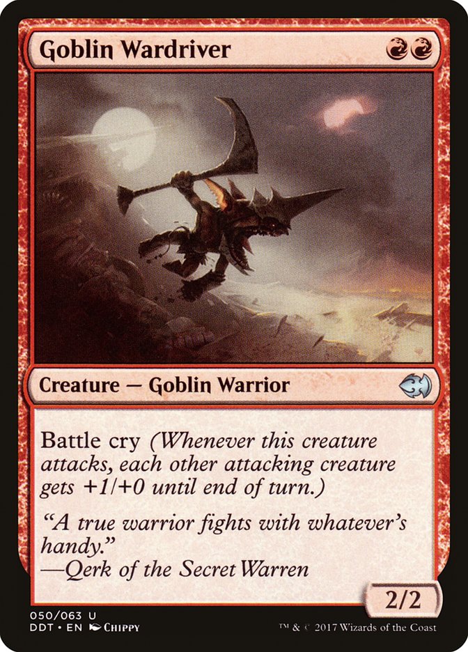 Goblin Wardriver DDT-50 Duel Decks: Merfolk vs. Goblins Magic card