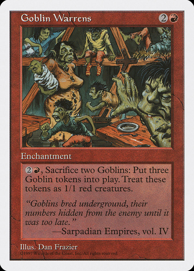 Goblin Warrens 5ED-238 Fifth Edition Magic card