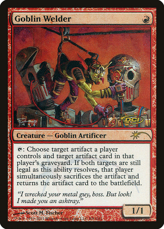 Goblin Welder G11-8 Judge Gift Cards 2011 Magic card