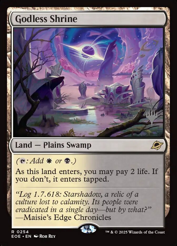 Godless Shrine PEOE-254P Edge of Eternities Promos Magic card