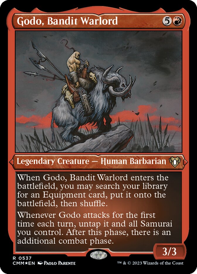 Godo, Bandit Warlord CMM-537 Commander Masters Magic card