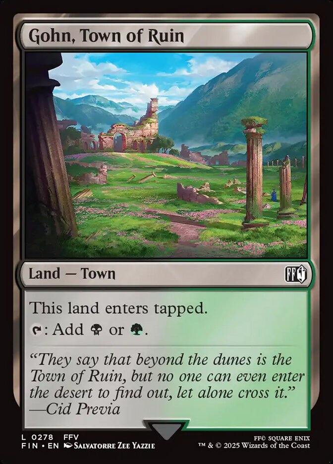 Gohn, Town of Ruin FIN-278 Final Fantasy Magic card