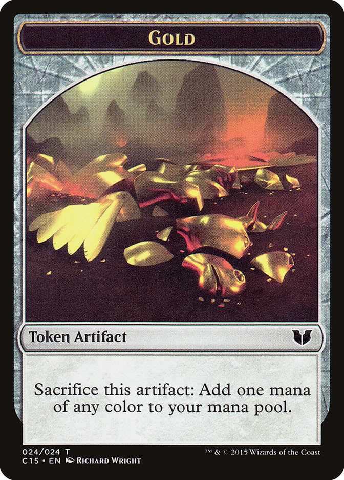 Gold TC15-24 Commander 2015 Tokens Magic card
