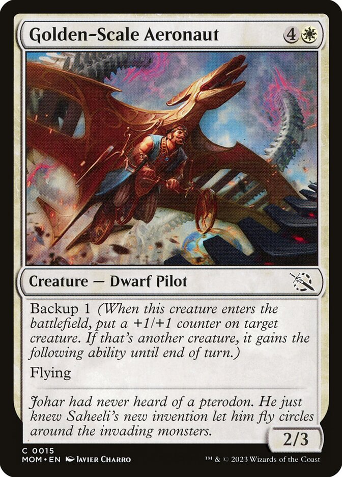 Golden-Scale Aeronaut MOM-15 March of the Machine Magic card