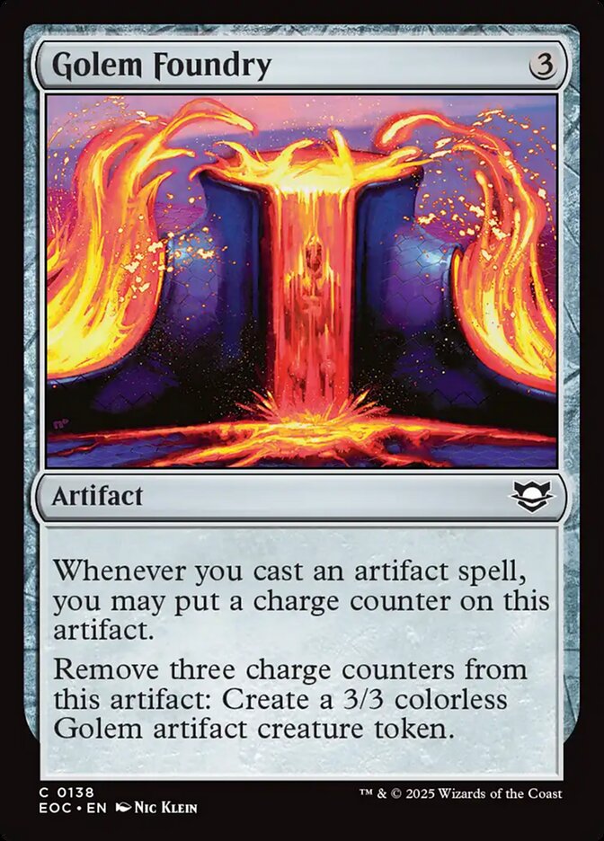 Golem Foundry EOC-138 Edge of Eternities Commander Magic card