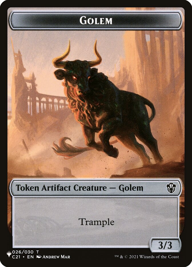 Golem PLST-TC21-26 The List Magic card