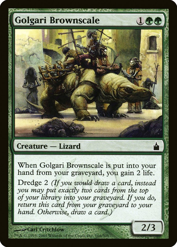 Golgari Brownscale RAV-166 Ravnica: City of Guilds Magic card
