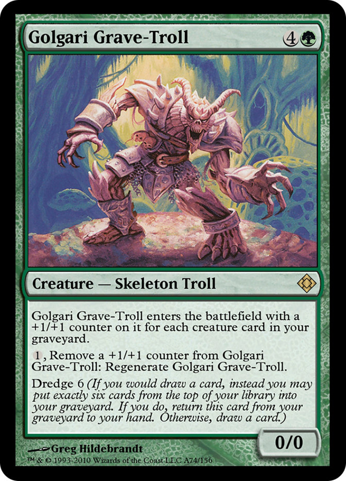 Golgari Grave-Troll TD0-A74 Magic Online Theme Decks Magic card