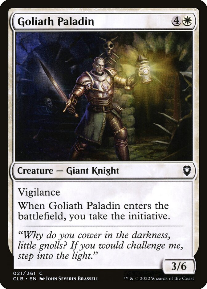Goliath Paladin CLB-21 Commander Legends: Battle for Baldur's Gate Magic card