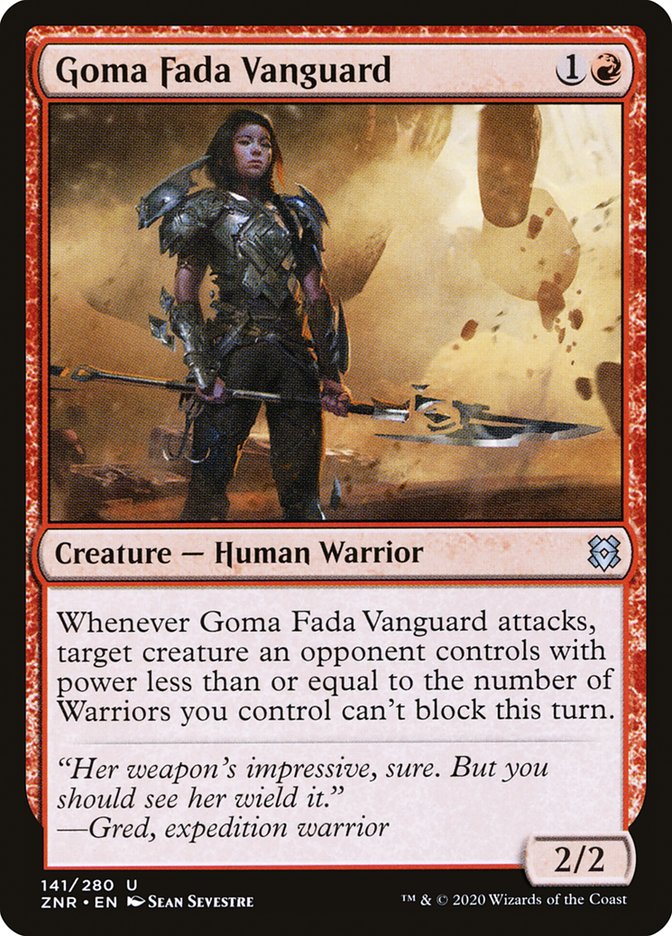 Goma Fada Vanguard ZNR-141 Zendikar Rising Magic card