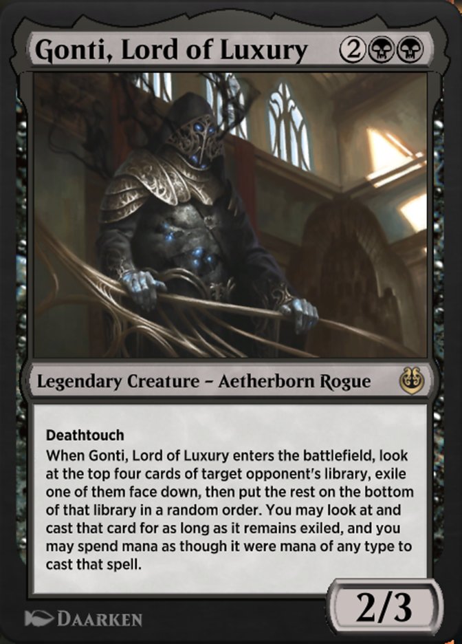 Gonti, Lord of Luxury KLR-93 Kaladesh Remastered Magic card
