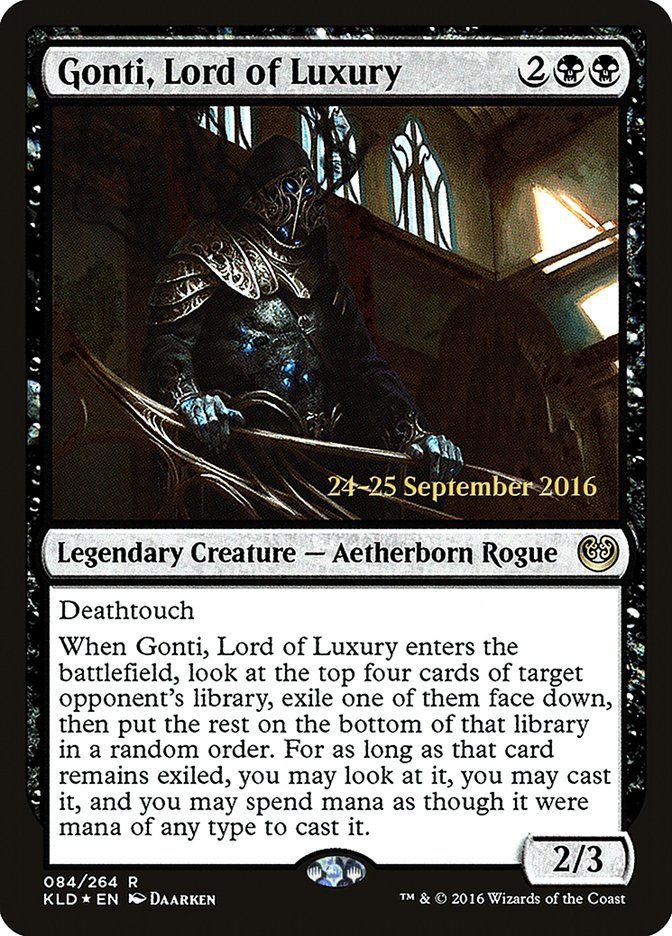 Gonti, Lord of Luxury PKLD-84S Kaladesh Promos Magic card