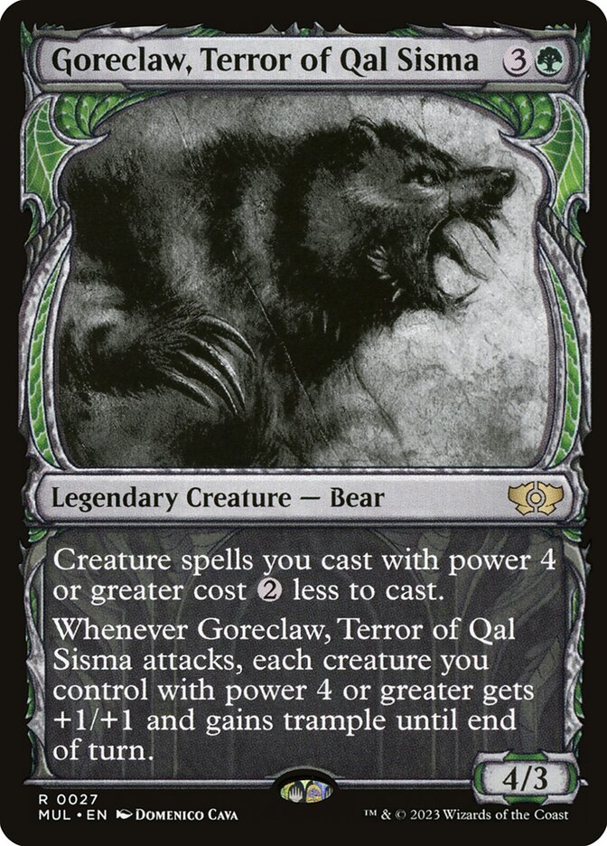 Goreclaw, Terror of Qal Sisma MUL-27 Multiverse Legends Magic card