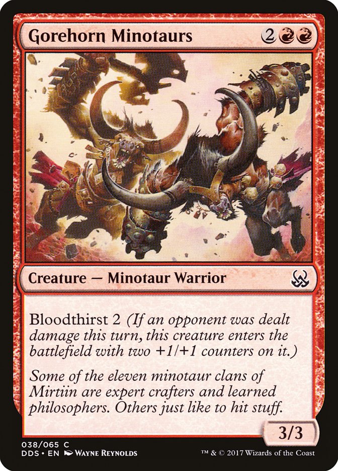 Gorehorn Minotaurs DDS-38 Duel Decks: Mind vs. Might Magic card