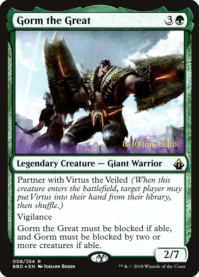 Gorm the Great PBBD-8S Battlebond Promos Magic card