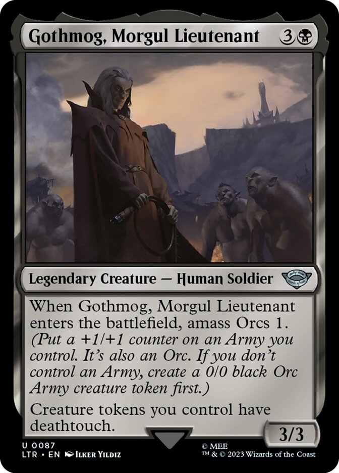 Gothmog, Morgul Lieutenant LTR-87 The Lord of the Rings: Tales of Middle-earth Magic card