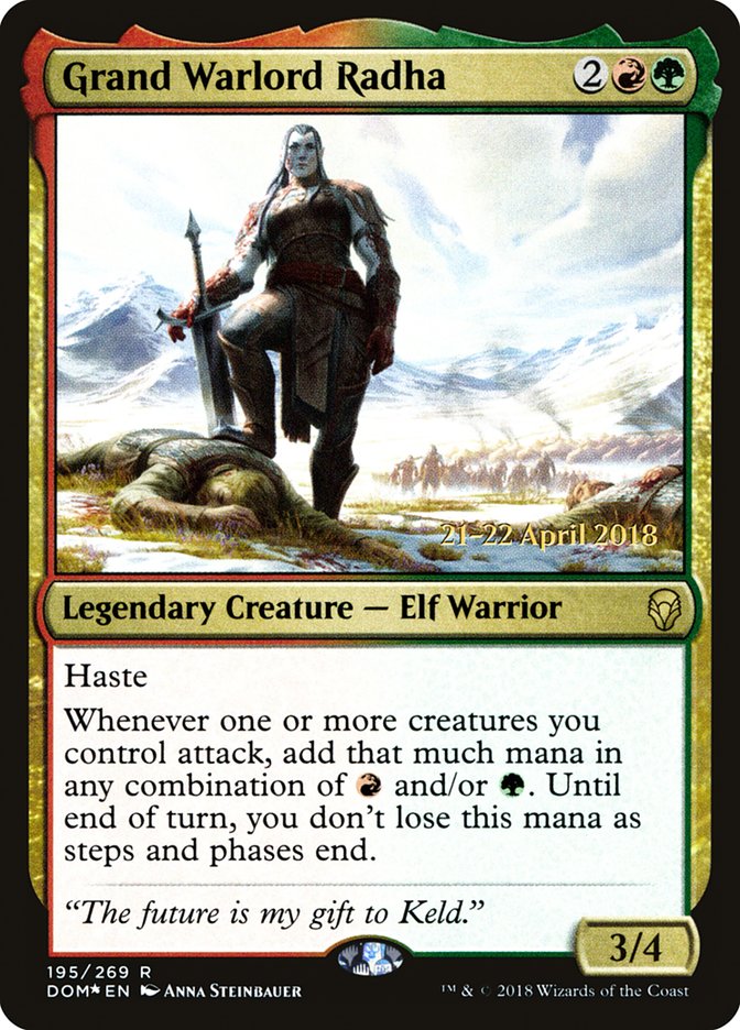 Grand Warlord Radha PDOM-195S Dominaria Promos Magic card