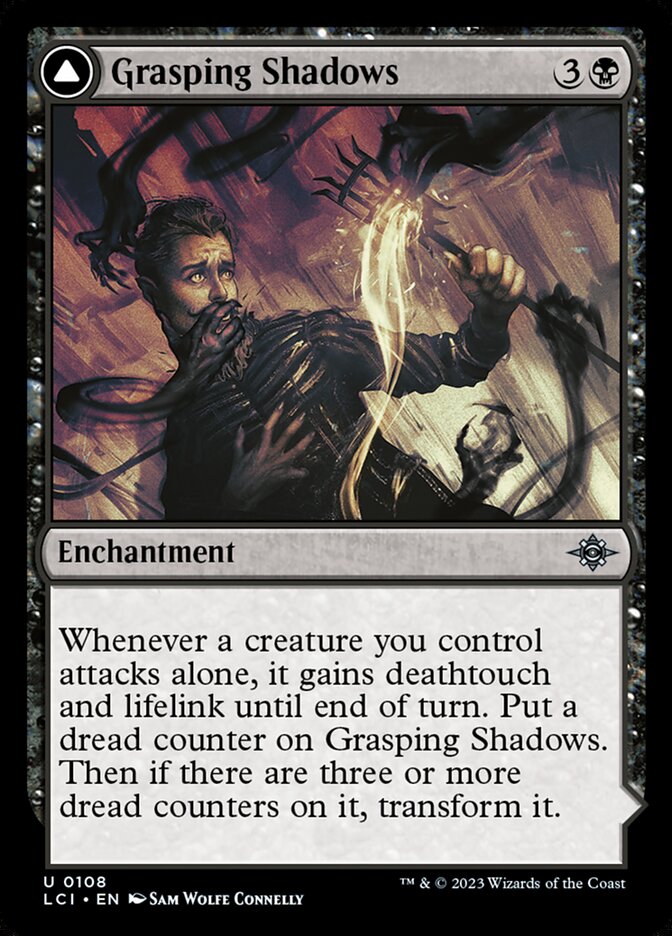 Grasping Shadows // Shadows' Lair LCI-108 The Lost Caverns of Ixalan Magic card