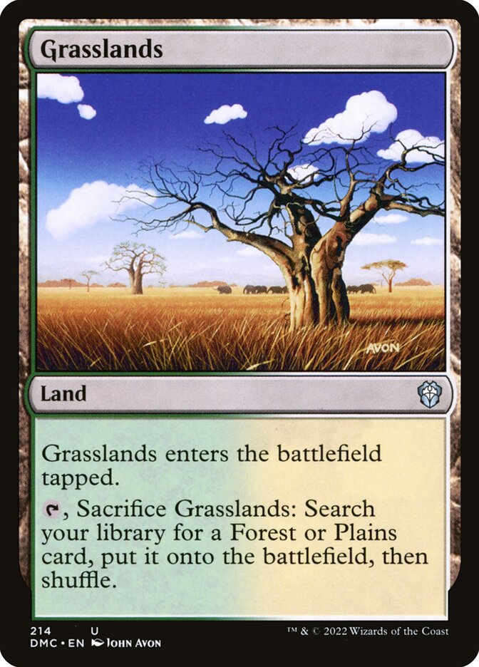 Grasslands DMC-214 Dominaria United Commander Magic card