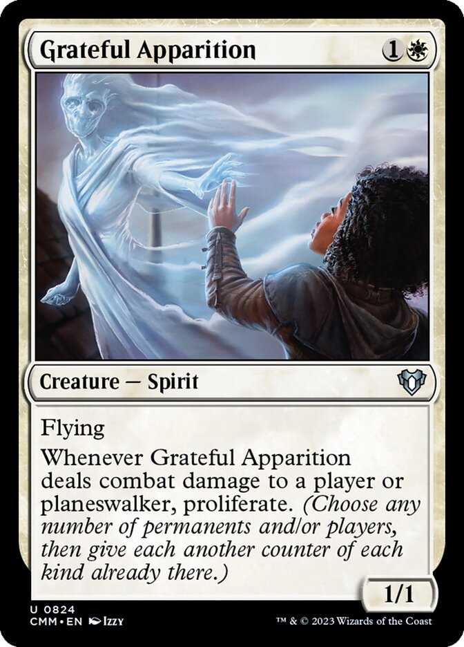 Grateful Apparition CMM-824 Commander Masters Magic card