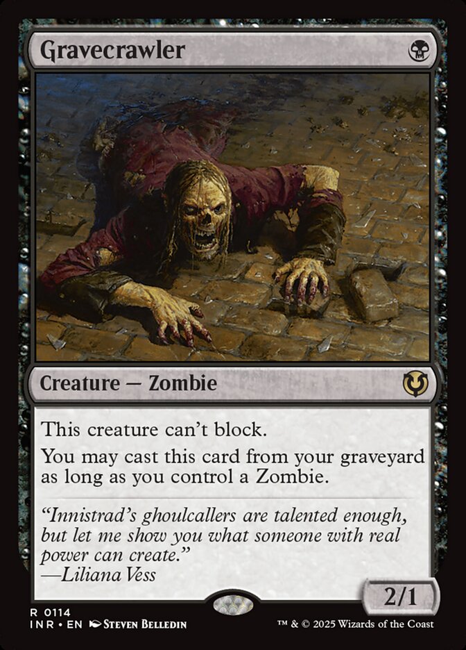 Gravecrawler INR-114 Innistrad Remastered Magic card