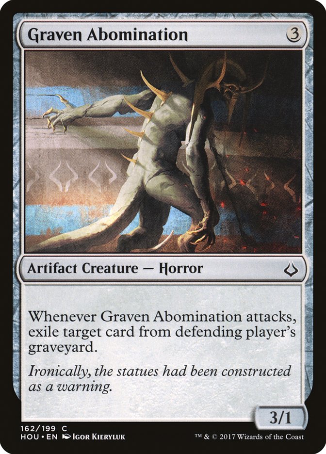 Graven Abomination HOU-162 Hour of Devastation Magic card