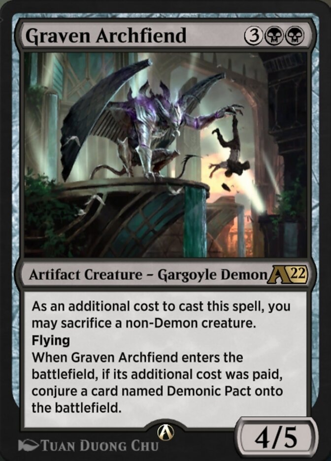 Graven Archfiend YSNC-7 Alchemy: New Capenna Magic card