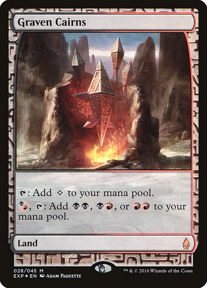 Graven Cairns EXP-28 Zendikar Expeditions Magic card